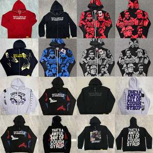 Sudadera con Capucha de Algodón 100% de Alta Calidad con Pedrería, Estilo Urbano para Hombre, con Estampado 'THAT'S a AWFUL LOT of COUGH SYRUP' - Product Image 2