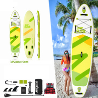Planche de paddle gonflable universelle personnalisable en gros, adaptée aux débutants, avec toit souple, pour le loisir (SUP)