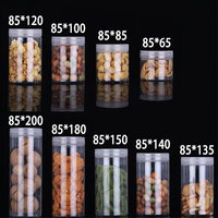 Pot en plastique PET transparent pour aliments de 200 ml, 250 ml, 300 ml, 500 ml