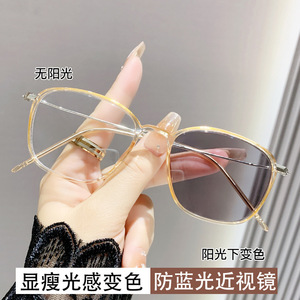 <span class=keywords><strong>Promoción</strong></span> 6053, <span class=keywords><strong>gafas</strong></span> baratas a la moda para mujer, <span class=keywords><strong>gafas</strong></span> <span class=keywords><strong>de</strong></span> ordenador con luz azul, montura <span class=keywords><strong>de</strong></span> <span class=keywords><strong>gafas</strong></span> ópticas cuadradas grandes para Miopía - Product Image 3