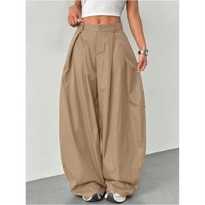 Pantalon plissé ample à taille haute pour femme FOXA, anti-plis, décontracté et professionnel, détection par aiguille - Product Image 6