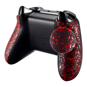 Coque de protection latérale texturée personnalisée pour manette Xbox One X/S - Remplacement du boîtier de poignée rouge - Product Image 5