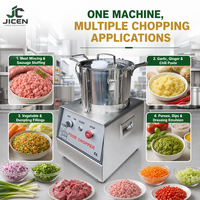 Machine multifonctionnelle pour pâte de piment et d'ail, hachoir à pommes de terre, équipement de découpe de légumes et de préparation de purée JICEN