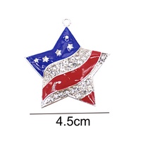 Broche patriotique du 4 juillet en émail et strass, nœud papillon, drapeau américain, bijou cadeau, épingle de broche
