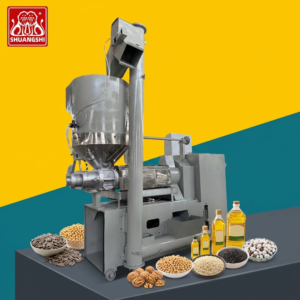 コーン ZX-105 Oil Expeller Machine for Soybean, Sunflower, and Peanut Oil