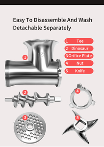 2024 macchine per carne macinata e trita e riempitrice di salsiccia BL12H - Product Image 5