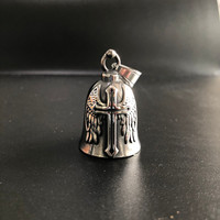 Clochette de motard porte-bonheur pour hommes, ailes d'ange et d'aigle, cloche de protection pour motocycliste