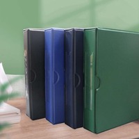 Großhandel Custom Leder Office Folder Kunststoff PVC 1 Zoll 2 Zoll 3 Zoll D Ring und runde Schule A3 A4 Ring Binder Buch mit Logo