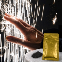 Machine à étincelles froides portable 750W, effet fontaine rotative, pour effets spéciaux, fontaine de poudre, feux d'artifice rotatifs, jet de mariage, 200g de poudre de titane