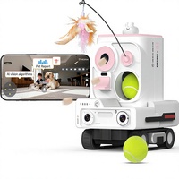PICKFUN Pmate AI Caméra Robot Compagnon pour Chiens/Chats Résolution 2K Audio Bidirectionnel Vision Nocturne Alimentation Automatique Recharge Automatique