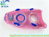 Toboggan aquatique gonflable H-FUN en PVC pour 1-2 personnes, flotteur de rivière extérieur, vente chaude