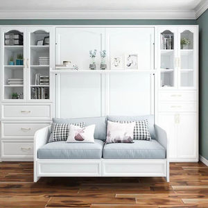 <span class=keywords><strong>Letto</strong></span> a Scomparsa Moderno Multifunzionale <span class=keywords><strong>con</strong></span> Divano, Scrivania e Soluzione Salvaspazio per Camera da <span class=keywords><strong>Letto</strong></span>, Pannello in Melamina Modulare - Product Image 4