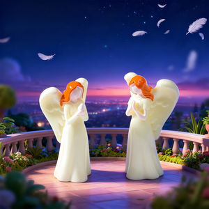 Nouveaux accessoires de poupée mignons en forme d'ange, micro-paysage, accessoires de décoration DIY, mini-voiture, ornements de bureau - Product Image 4