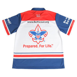 Chemise de course sublimée personnalisée avec logos illimités - Product Image 4