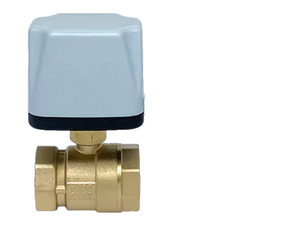 วาล์วบอลทองเหลืองกันน้ำ IP65 ขนาด 1/2" 3/4" 1" 2"  ควบคุมด้วยมอเตอร์ไฟฟ้า 220V 12V 24V แบบ 3 สาย ควบคุม 2 จุด ได้รับการรับรองมาตรฐาน ISO9001 - Product Image 2