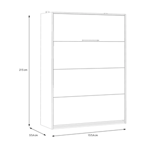 Modern ev mobilyası yerden tasarruf gizli duvar Murphy yatak depolama raf cabrio demir tasarım yatak odası için özelleştirilmiş seçenekleri - Product Image 4