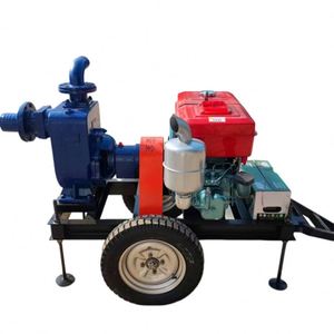 Bomba de Riego Agrícola Diésel Móvil con Remolque, Bomba Centrífuga Autocebante de Alta Presión para Aguas Residuales - Product Image 6