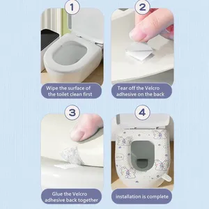 Housse de siège de toilette lavable, coussin moelleux universel pour toutes les saisons, pour usage domestique - Product Image 4