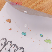 Carpeta de Documentos A4 de PVC de Alta Calidad, con Diseño de Animales de Dibujos Animados, Logotipo Personalizado, Bolsa Impermeable para Almacenamiento de Papel 631