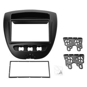 Doppio Din autoradio Fascia pannello Stereo DVD cruscotto montaggio telaio per Toyota Aygo Citroen <span class=keywords><strong>C1</strong></span> Peugeot <span class=keywords><strong>107</strong></span> - Product Image 1
