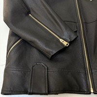 Blouson Moto Vintage en Cuir de Mouton Grande Taille pour Femme avec Col Revers et Fermeture Éclair – Style Urbain Automne