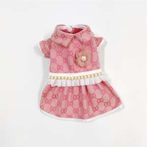 Toptan Pet ürün yeni tasarım <span class=keywords><strong>2025</strong></span> köpek tasarımcı giyim köpek kediler için kaniş ince elbise sonbahar kıyafet - Product Image 6