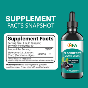 Private Label Elderberry Liquid Drops with Pure Sambucus Extract Improve Healthy Immune System Support Overall Health - Product Image 5