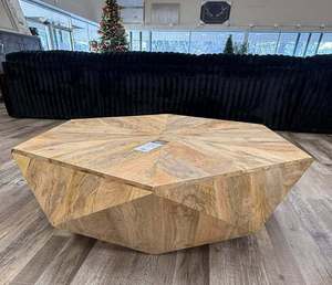 Table basse ronde en bois massif portable, style moderne pour salon, pour usage résidentiel et commercial haut de gamme - Product Image 5