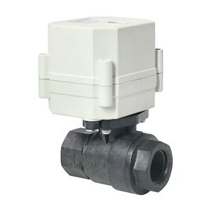 Vanne à boisseau sphérique électrique HUXEAO DN20, corps fileté en PPE, boule en plastique 1,0 MPa pour tuyau de 20 mm - Product Image 3