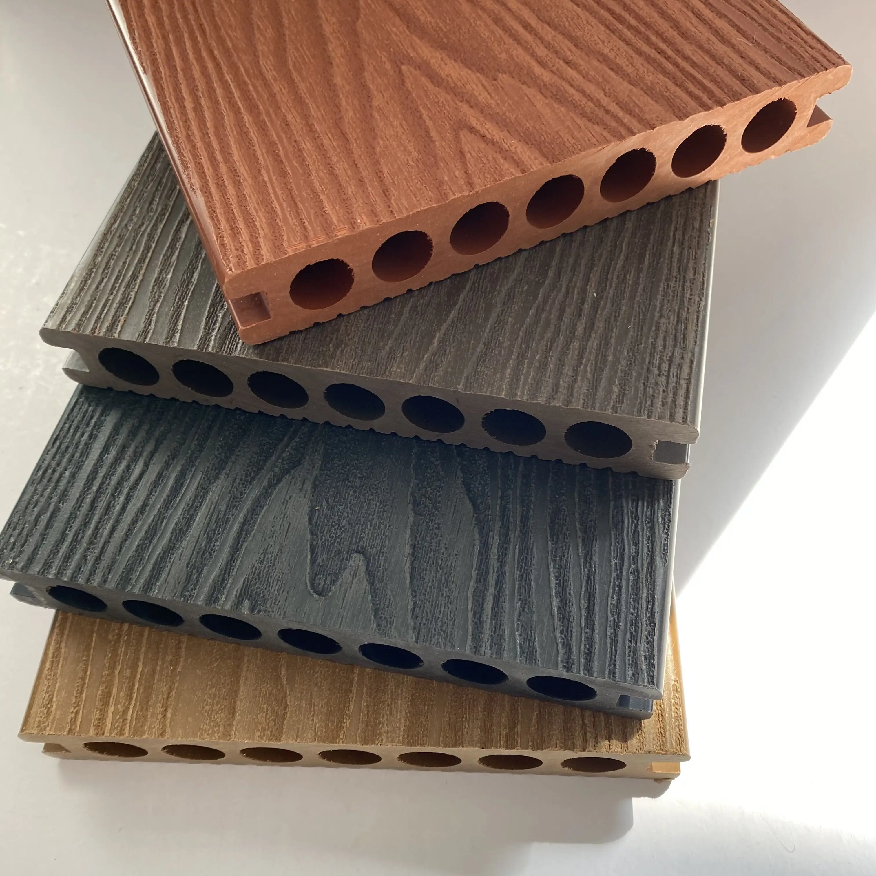 Влагостойкий деревянный пластиковый композитный наружный настил, наружный настил из ДПК, Термическая изоляция, плитка для патио, 3d тисненые композитные панели