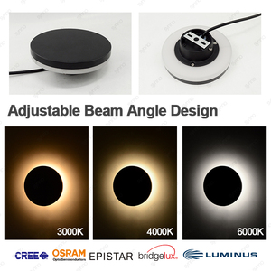 <span class=keywords><strong>Applique</strong></span> Murale LED da Esterno in Alluminio, Design Rotondo, IP65, AC85-265V, Illuminazione Luna - Product Image 3