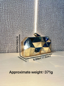 Nuevo estilo de bolso de mano mini brillante de acrílico, bolso de mano tipo clutch, bolso de hombro cruzado para fiesta. - Product Image 6