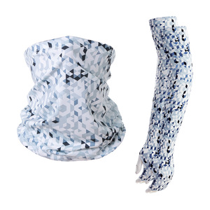 Venta caliente al aire libre protección solar hielo seda Bandanas cabeza cara cuello sombrilla bicicleta diadema Collar tubo <span class=keywords><strong>Bandana</strong></span> y brazo mangas conjunto - Product Image 6