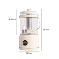 Théière électrique en verre avec contrôle de la température, pour usage hôtelier, avec réservoir d'eau en verre amovible, grande capacité 3/3,5 L, pour la maison et l'extérieur