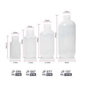 Botellas cuentagotas de plástico Sanle de 12 ml, 15 ml, 30 ml y 60 ml con tapa negra para almacenamiento de líquidos - Product Image 2