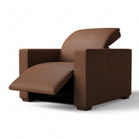 Sillón Reclinable Eléctrico Moderno de Cuero sin Brazos Sageliving para Salón y Espacio de Estar
