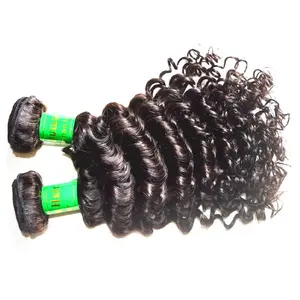 3pcs indian deep wave 100% virgin human hair bundles on sale unprocessed quality indian virgin remy hair