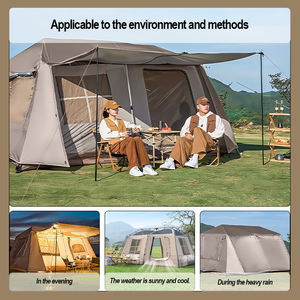 Tente imperméable portative de double couche de jardin extérieur de plage d'appartement de deux chambres à coucher extra-large personnalisé pour le camping et les parties - Product Image 6