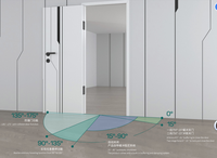 Charnière en aluminium spatial léger et durable de 6 pouces à fermeture automatique pour portes en acier/porte d'entrée - Vente en gros