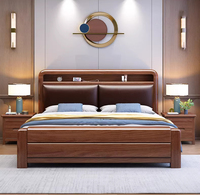Style chinois 1.5 doux lit Double 1.8m chambre principale lit de mariage avec rangement boîte haute lit tiroir Design moderne usage domestique