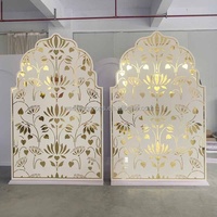 Nouvelle décoration de scène de mariage islamique pour enfants musulmans, fond de baptême pour bébé, décoration de table en acrylique