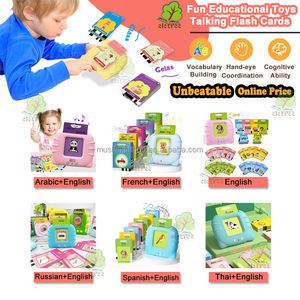 Juego de tarjetas flash en INGLÉS ÁRABE para niños, tarjeta flash de aprendizaje de matemáticas y palabras de lectura para bebés - Product Image 6