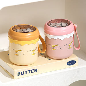 Tasse à soupe Bencircle B270 de 430 ml, mignonne, légère, durable, écologique, pliable, anti-fuite, pour le bureau, la maison, les voyages, les repas en plein air - Product Image 1