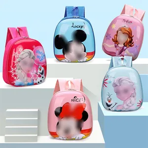 Wholesale cute cartoon PVC girl's boy's backpack kids small school bags for kindergarten