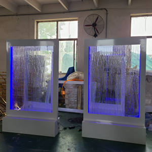 Forniture di decorazione Led fontana cascata fondale acqua bordo evento forniture per feste Hotel matrimonio segno di ingresso - Product Image 3