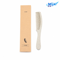 Kit dentaire d'hôtel : Brosse à dents en paille de blé avec dentifrice, sac en papier kraft, logo personnalisé, OEM pour projets hôteliers
