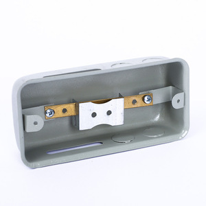 Boîte de liaison equipotentielle Leb 180x90x40mm en acier laminé à froid gris pour installation murale dissimulée - Product Image 3