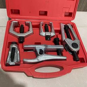 5ピースユニバーサルカーボンスチール製カーウォッシャーフロントエンドサービスツールボールジョイントセパレーターピットマンアームプルレバーギアプーラー（硬質） - Product Image 2