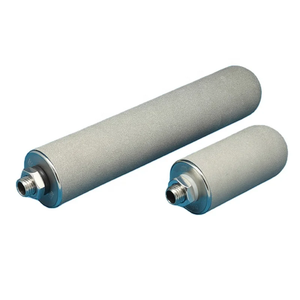 Hoch temperatur beständigkeit Rück wasch bar 10 Um Titan pulver Gesinterte 80mm Filter patrone für die Tinten lösungsmittel filtration - Product Image 2