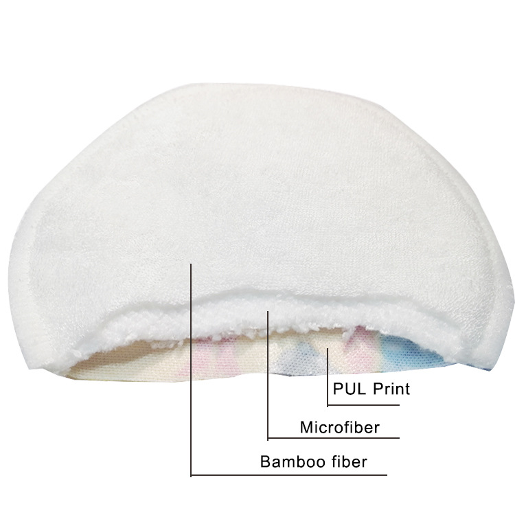 Organic Bamboo fiber Breast Pads Reusable Nursing Pads Washable Breast feeding Nipple Pad Nipplecovers for Breast Feeding